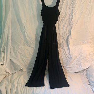 Bershka Black jersey cotton jumpsuit